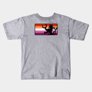 An Tir Pride - Lesbian - Oblong Kids T-Shirt